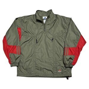 ADIDAS Retro Y2K Lightweight Activewear Splash Windbreaker Jacket Mens Small